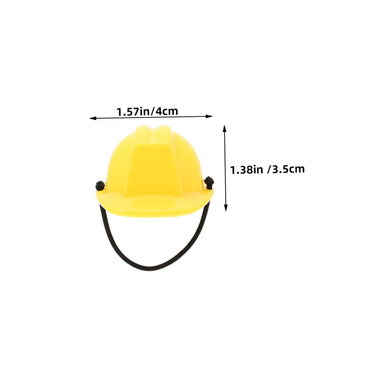 BESPORTBLE Mini Casco de Seguridad para Muñecas de Plástico, 6 Piezas Cuerda Elástica, Fácil de Transportar Actividades al Aire Libre