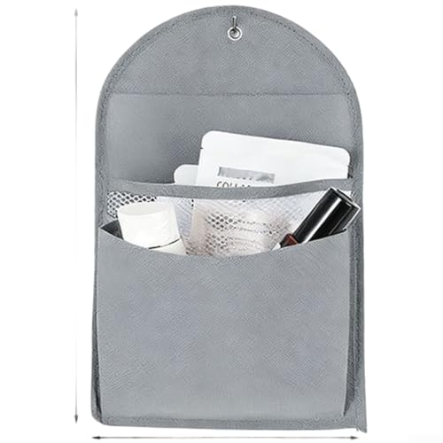 Bolsa organizadora de almacenamiento para colgar en la pared para llaves, cosméticos y joyas, bolsa colgante de tela no tejida con múltiples bolsillos, 34 x 22 cm a 65 x 36 cm (G)