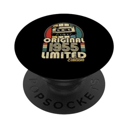 1955 Vintage Cumpleaños Retro Edición Limitada Hombres Mujer PopSockets PopGrip Intercambiable