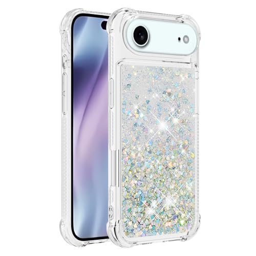 Coque iPhone Air motif paillettes Love argentées, le cadeau idéal pour femmes et filles