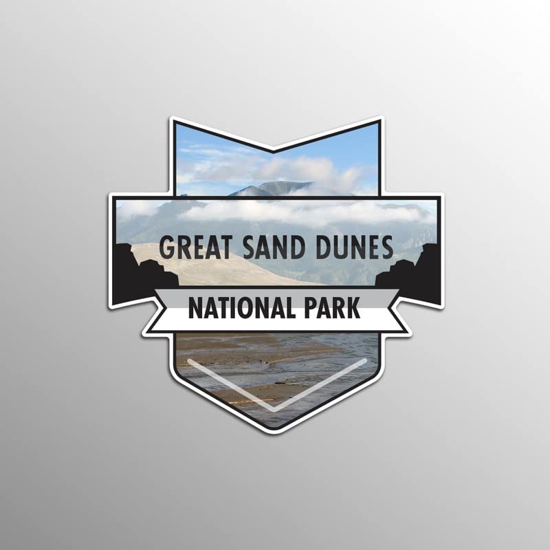 Image of Great Sand Dunes National Park Magnet | 4.7-Inch by 4.5-Inch | 2-Pack | 30 MIL Heavy Duty Magnetic Material | MPD937