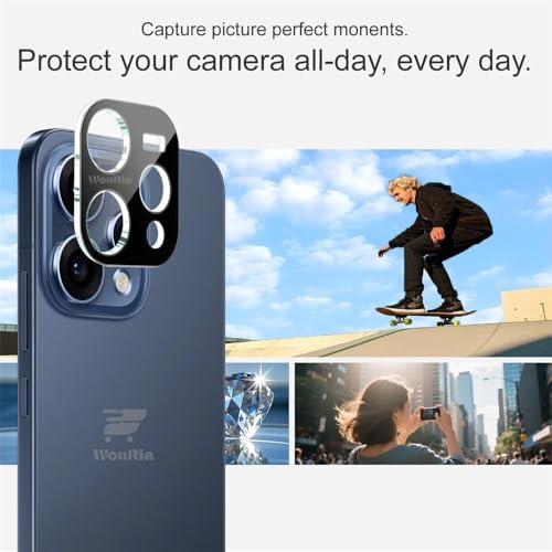 Image of Pack 1- Back Camera Glass Protector for Oppo Reno 15 5G [3D Premium] Camera Glass Protector (Black)