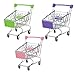 Lurrose 3pcs Mini Carrito de Compras Supermercado de Juguetes Carretilla de Mano con Ruedas Almacenamiento de Maquillaje para el Escritorio Niños Mujeres Decoración (Rosa + Púrpura + Verde)