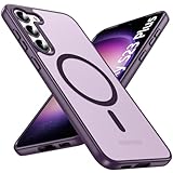 OWKEY for Samsung Galaxy S23 Plus Case 6.6'', Magnetic S23 Plus Case Compatible with Magsafe, [Military Grade Shockproof] Translucent Back Slim Bumper Cover Phone Case Galaxy S23 Plus case, Purple