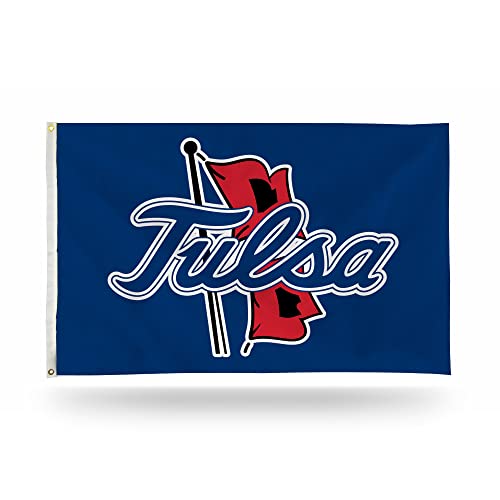 Rico Industries NCAA Tulsa Golden Hurricane Primary 3' x 5' Banner Flag 3' x 5' Banner Flag Single Sided - Indoor or Outdoor - Home Décor