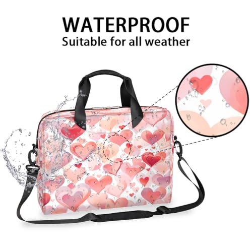 Bolsa para Laptop con Estampado de Corazones miniatura 3