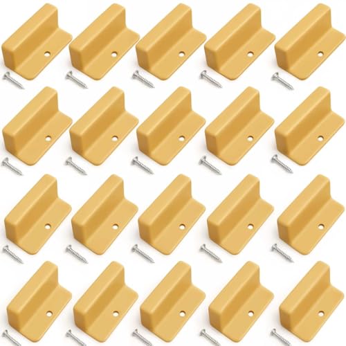 SCM Créations 20 Embouts Latte 53mm avec vis, agrafer/Visser | Capuchon Plastique Renforcé Sommier lit canapé clic clac bz | Fixation Support