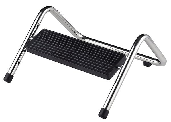 Q-Connect Premium Fußstütze/Fußablage aus Metall/Höhen...