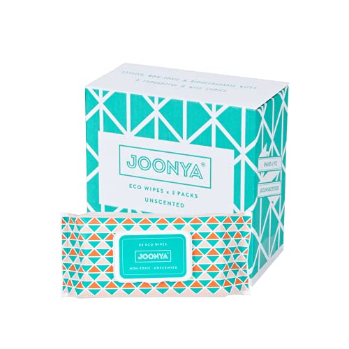 Joonya Baby Wipes – Non-Toxic, Earth-Friendly Baby Wipes for Calm, Healthy Skin – Fragrance Free Baby Wipes – Bulk Baby Wipes – 3 Packs of 80 Diaper Wipes (240)