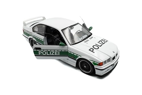 Modelo a escala 1:18 BMW E36 M3 Coupe policía blanco miniatura 7