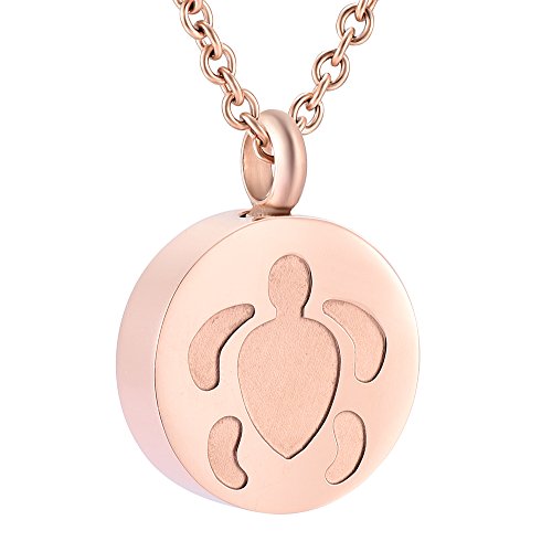 Collier mémorial cendres souvenir pendentif urne acier inoxydable