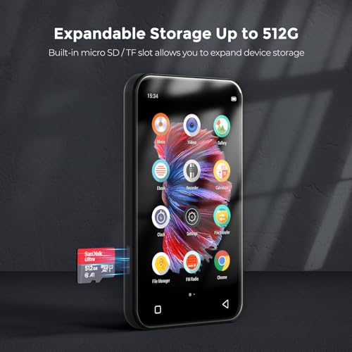 Timmkoo 72Gb Wifi Mp3 Player With Bluetooth, Timmkoo 4.0 Inch Full Touch Screen Mp3 Mp4 Player thumb #6