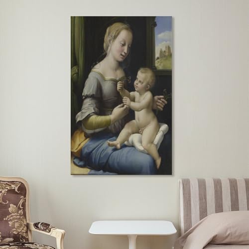 Tableau Raphaël Madonna in Pink déco moderne 60x90 cm