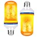 Flame Effect Light Bulb, E26 LED Flickering Flame Effect Light,105pcs 2835 LED Beads Simulated Decorative Light for Christmas Decoration/ Hotel/ Bars/ Home/ Restaurants（2 Pack）