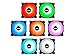 immagine 5upHere RGB LED Ventola da 120mm Flusso d'Aria Elevato e Ventola Silenziosa 5 Pack/C8123-5