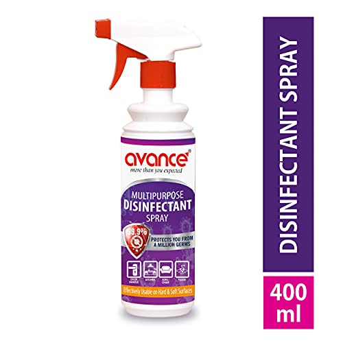 Image of Avance Multipurpose Disinfectant Spray | Kills 99.9% germs on all surfaces - glass /metal /wood /floor /tiles /home /kitchen (400ml)
