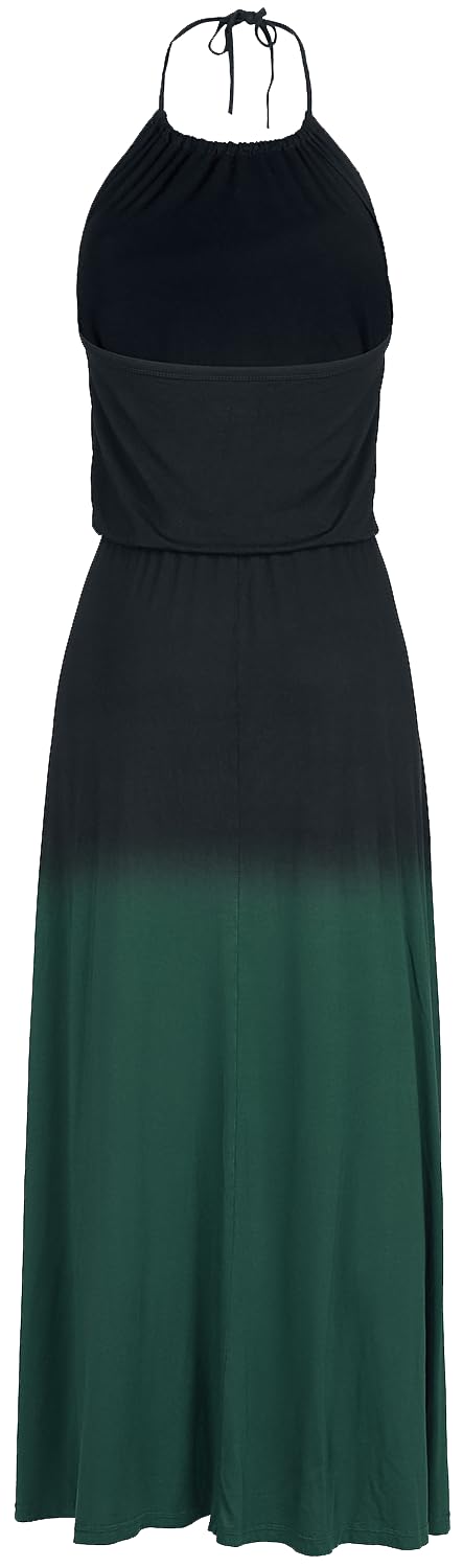 Black Premium by EMP Mujer Vestido Negro-Verde con Degradado de Color