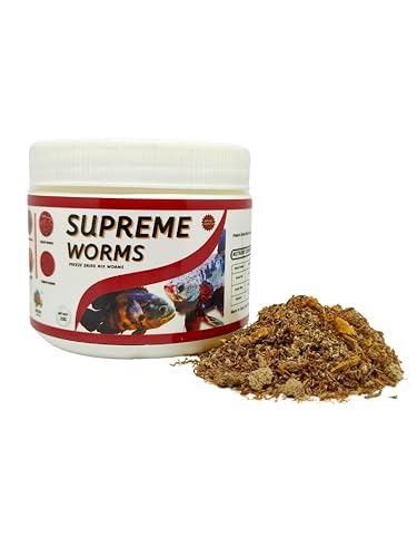 Supreme-Worms-Fish-Food-Freeze-Dried-Blood-Worms-with-Tubifex-Worms-Shrimps-Daphinia-Magna-for-All-Kinds-Tropical-Aquarium-Fishes-25g