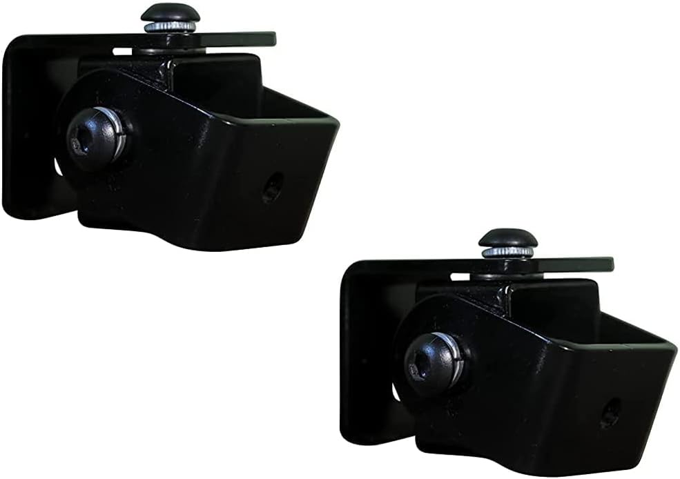 SWM- D2 - Speaker Wall Mount - Bracket 2 Nos for M4 / M5 / 1/4'' x 20UNC Thread Hole/Keyhole Speakers - with Flexible Positioning Angle (Pack of 2)