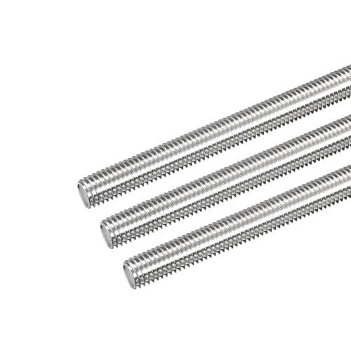 Varilla totalmente roscada M10 x 190 mm de acero 304 inoxidable a mano derecha, paso de 1,5 mm