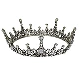 Esta corona de reina barroca es una pieza de declaración rica agrupada que tiene un encanto vintage y distintivo. Corona clásica para mujer y niña.