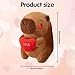 Imagen de LHOEST Capibara Peluche con Corazón Lindo Kawaii Carpincho Capybara Peluche de Capibara Animal de Peluches Juguete Capybara Regalo Navidad Cumpleaños para Niños Niñas