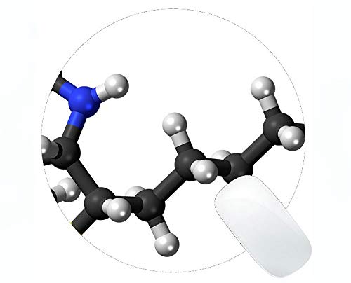 Preisvergleich Produktbild Mathe-Gleichungen Wissenschafts-Chemie-Partikel-Spiel-r... Mausunterlage, Biotin-runde Mausunterlage mit genähtem Rand
