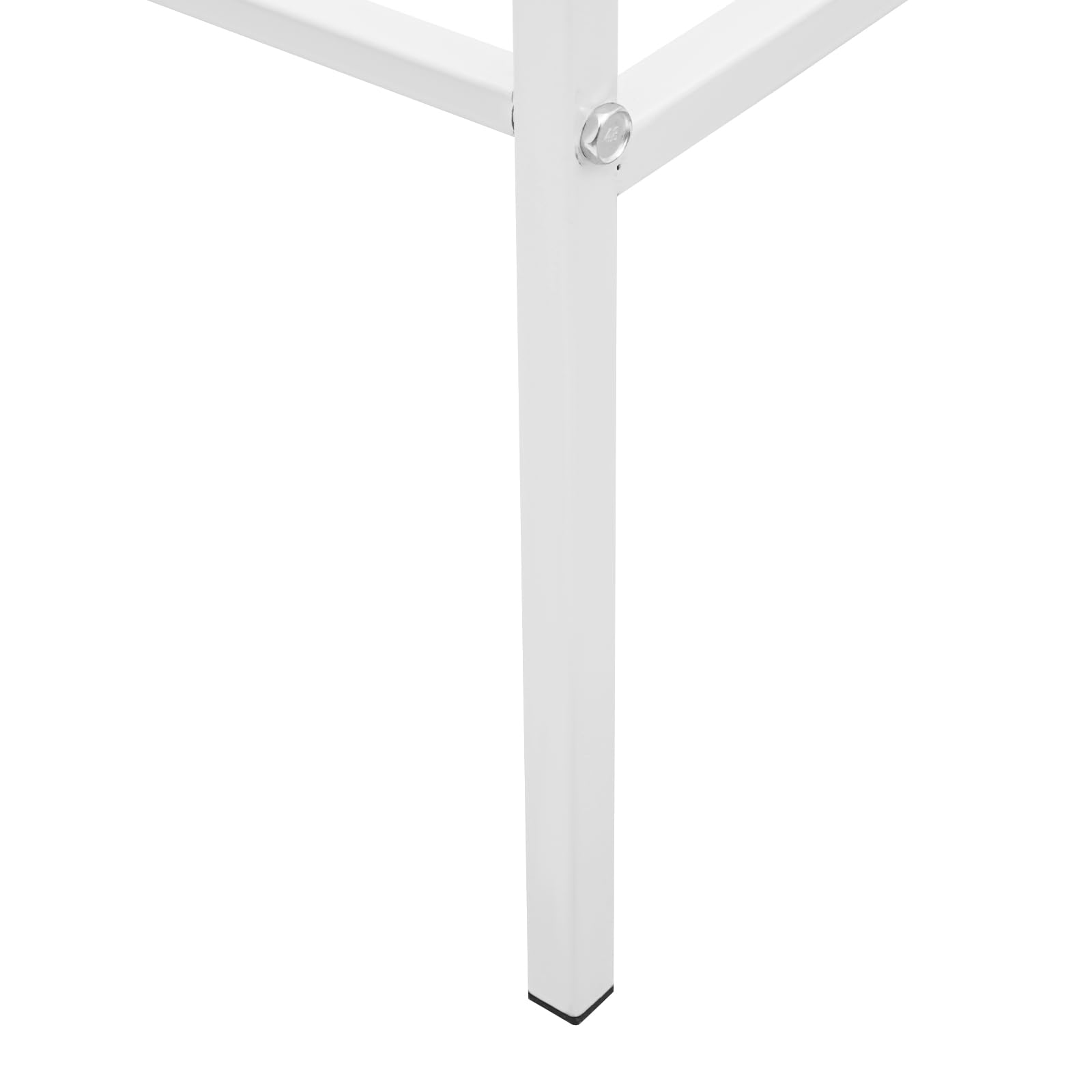 Support pour Plantes en Métal 3 Niveaux, Étagère Échelle à Fleurs, Charge 20 kg par Niveau, Patins Antidérapants, Présentoir Plantes Pour Balcon, Terrasse, Jardin et Intérieur (Blanc)