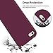 KUMEEK iPhone 6s Case/iPhone 6 Case, Anti-Slip Liquid Silicone Gel Rubber with Soft Microfiber Cushion Shockproof Drop Protective Case Cover for iPhone 6s/6 - WineRed