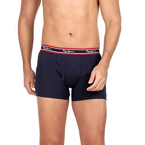 Image of Pepe Jeans Men's Cotton Trunks Regular Solid Trunks (Pack of 4)