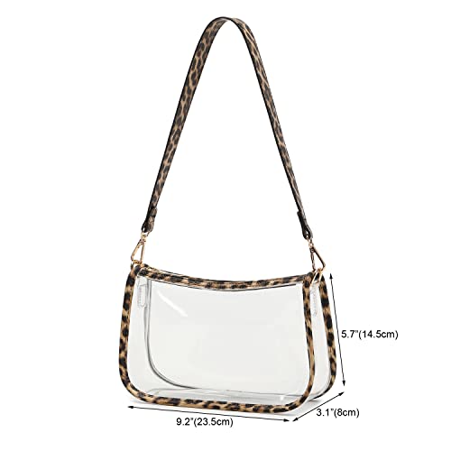 Image of Clear Purse Stadium Approved Bag Transparent Beach Handbag