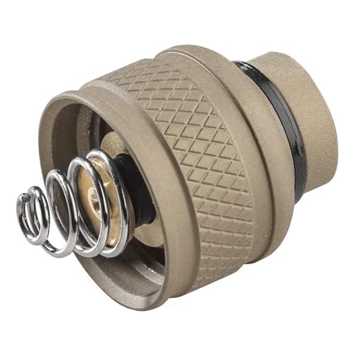SureFire Scout Light Replacement Rear Cap Assembly Tan Aerospace Aluminum Lock-Out Feature Waterproof Remote Switch Tailcap (UEE-TN)