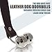 Dog Bells for Potty Training - Door Hanging Leather Sleigh Bell for Dogs Who Wants to Go Outside. Perfect Housetraining for Pooping Pets & Puppies in Your Bathroom