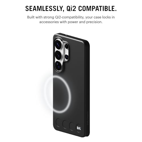 Image of DailyObjects Samsung Galaxy S26 Ultra Stack Classic Magnetic Case Cover|Compatible with Magnetic|Camera & Body Protection|Shock /Scratch Proof|Dual Hybrid Protection | Wireless Charging - Carbon Black