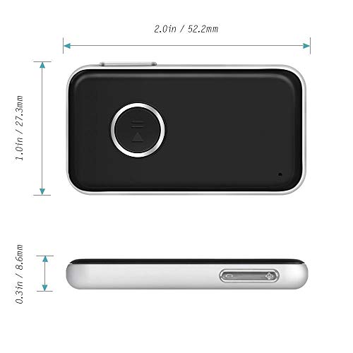 Sangmei Adaptador mini receptor de áudio de música sem fio BT 4.1 3,5 mm Áudio estéreo de música mão