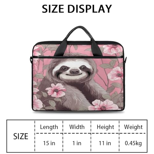 Bolso Cute Sloth Flower para Laptop 15 Pulgadas miniatura 2