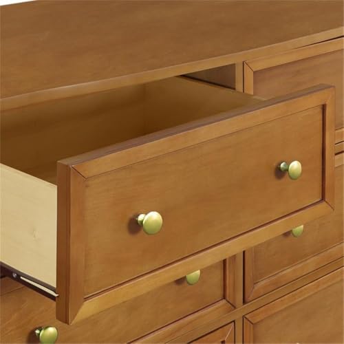 Image of DaVinci Kalani 6-Drawer Baby Dresser for Nursery - Wooden Double Chest of Drawers for Kids, Boys & Girls - Multi-Purpose Storage Dresser for Bedroom, Living Room & Hallway - Easy to Assemble, Chestnut
