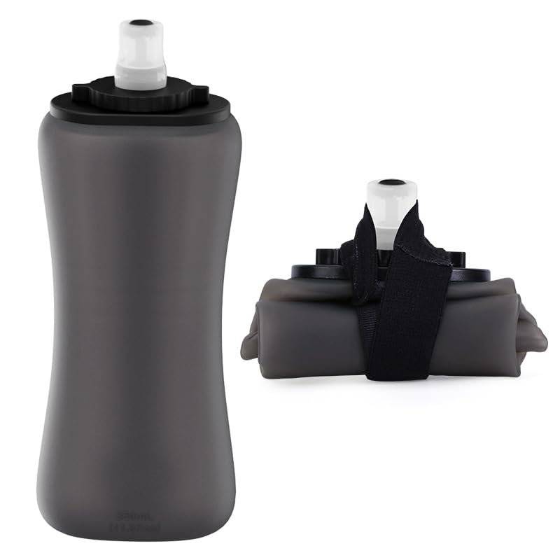 Silikon Faltbare Tragbare Lauf-Trinkflasche Weiche Zusammenklappbare Wasserflasche Ultra Light
