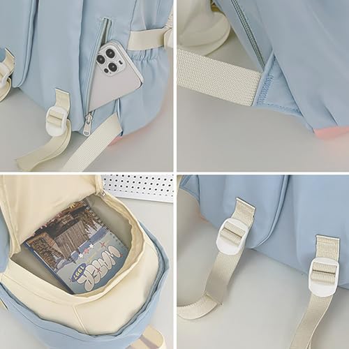 RETEN Mochila escolar para meninas Star Y2K Mochila escolar estética fofa para adolescentes do ensin