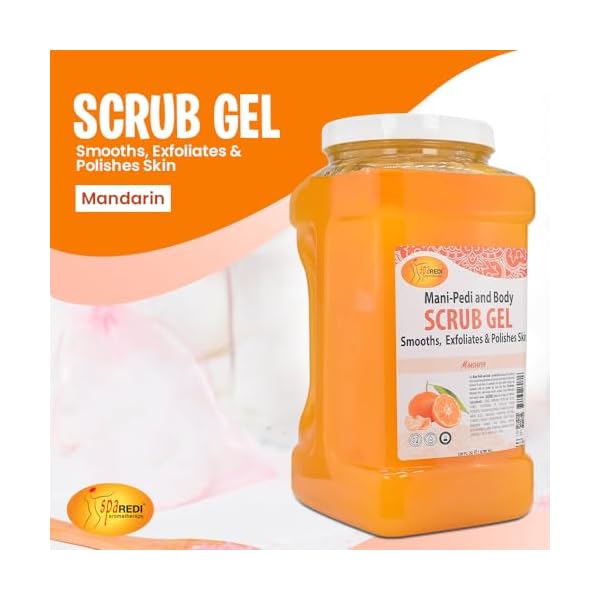 Spa Redi Pedi Scrub Gel - Mandarin (Gal)