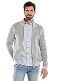  engbers Herren Strickjacke mit Zipper, 34554, Grau in Größe XXL