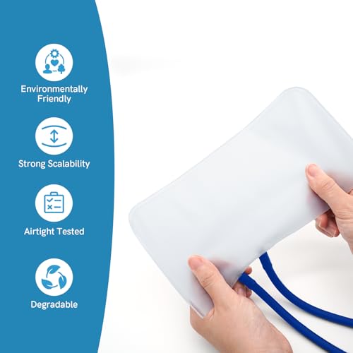 Image of FriCARE Manual Blood Pressure Cuff for Nurses /Nursing /Medical Students | Aneroid Sphygmomanometer for Home BP Monitoring & School Training Use, Universal Adult Size with Carrying Bag, Blue