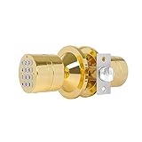 Advanced Security TurboLock Keypad Keyless Smart Lock - with Automatic Locking, Battery Backup & Easy Installation (No Bluetooth, Polished Brass)