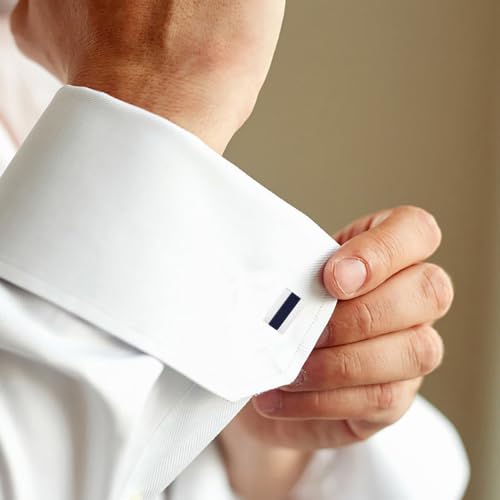 Image of Cufflinks for Men Classic Wedding Business Shirt Cuff Links Set Gifts with Box