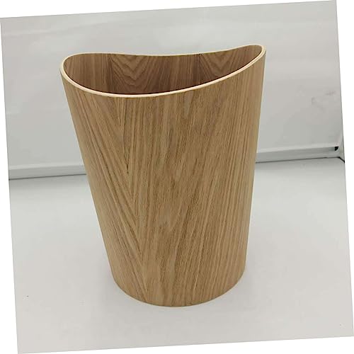 Contenedor de basura SOLUSTRE con tapa de madera sin tapa miniatura 3