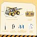 Wdexual Remote Control Dump Truck - RC Dump Truck Toys with Lights and Sounds 1/24-7 Channel Construction Vehicle Toys for Kids Boys Age 6-8