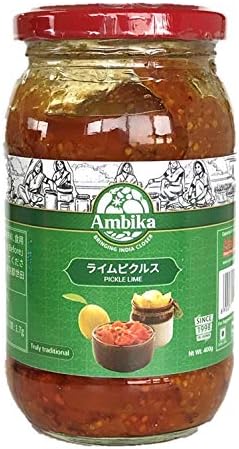 Amazon Ambika アンビカ ピクルス ライム 400g Raj ピクルス 酢漬け 通販