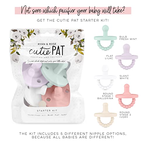 Ryan & Rose Cutie Pat Pacifier Teether (Starter Kit, Girl) #TOP1