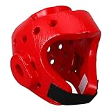Happyyami Casco De Taekwondo para Niños Eva Rojo Kickboxing Talla M