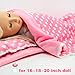 Baby Doll Accessories Dollhouse Bedding Set - Doll Blanket, Pillow & Mattress Playset for 18